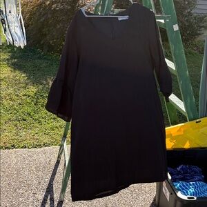 Black V-Neck Dress